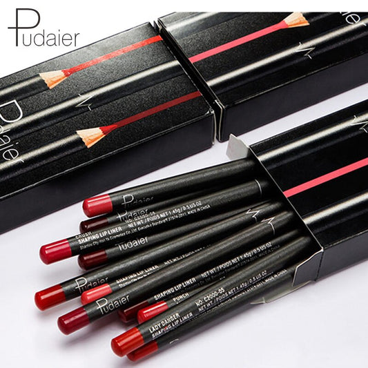 Pudaier 12 stuks/doos matte lipvoeringset