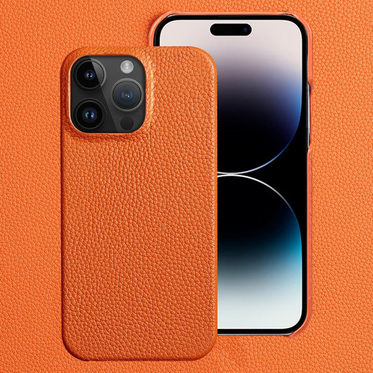 Genuine Cowhide Leather Phone Case for iPhone