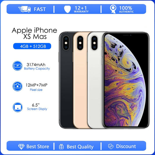 Original Apple iPhone XS MAX Unlocked Used Mobile Phone