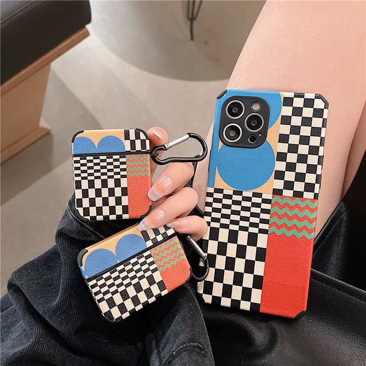 Ins Leather Earphone Case for AirPods Pro