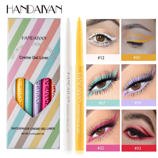 HANDAIYAN Makeup Colored Eyeliner Gel Pencil