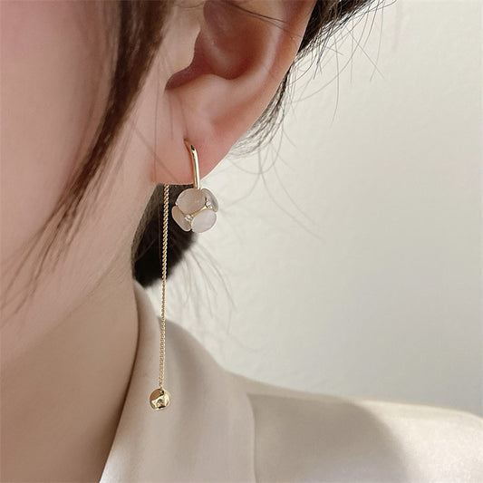 High-grade Light Luxury Ear Studs Tassel Earrings