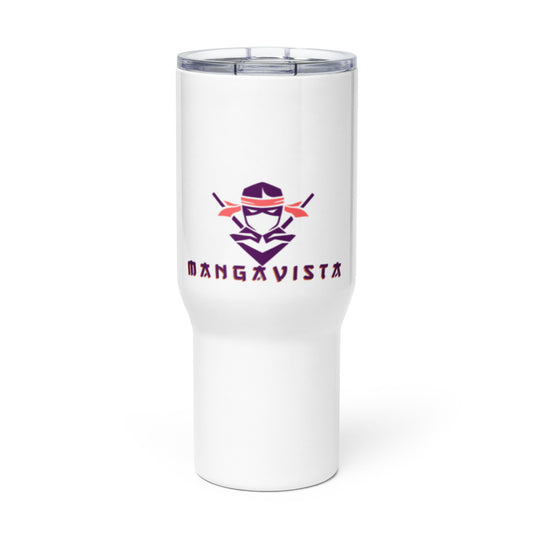 Travel mug with a handle